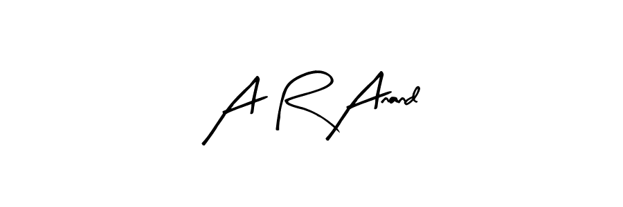 How to Draw A R Anand signature style? Arty Signature is a latest design signature styles for name A R Anand. A R Anand signature style 8 images and pictures png