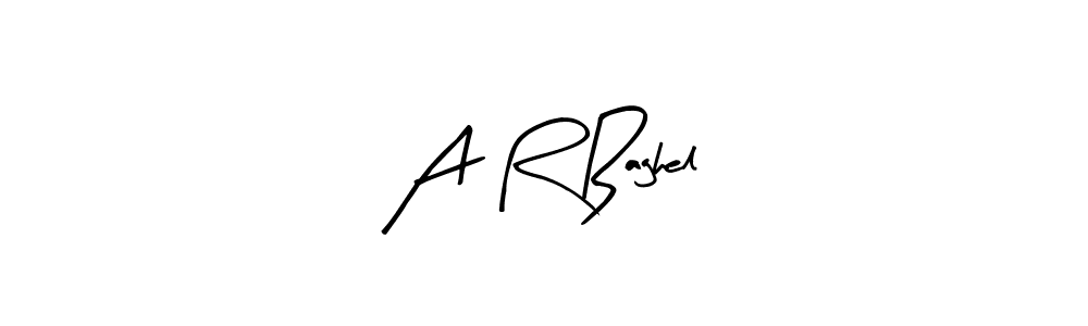 Create a beautiful signature design for name A R Baghel. With this signature (Arty Signature) fonts, you can make a handwritten signature for free. A R Baghel signature style 8 images and pictures png