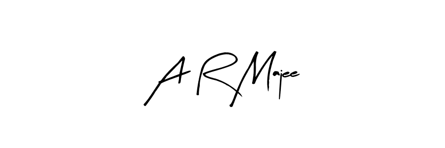Use a signature maker to create a handwritten signature online. With this signature software, you can design (Arty Signature) your own signature for name A R Majee. A R Majee signature style 8 images and pictures png