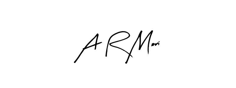 Similarly Arty Signature is the best handwritten signature design. Signature creator online .You can use it as an online autograph creator for name A R Mori. A R Mori signature style 8 images and pictures png