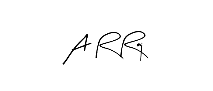 A R Raj stylish signature style. Best Handwritten Sign (Arty Signature) for my name. Handwritten Signature Collection Ideas for my name A R Raj. A R Raj signature style 8 images and pictures png