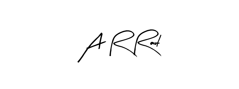 Use a signature maker to create a handwritten signature online. With this signature software, you can design (Arty Signature) your own signature for name A R Raut. A R Raut signature style 8 images and pictures png