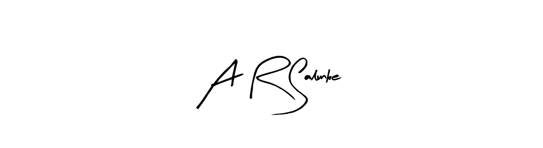 How to make A R Salunke signature? Arty Signature is a professional autograph style. Create handwritten signature for A R Salunke name. A R Salunke signature style 8 images and pictures png