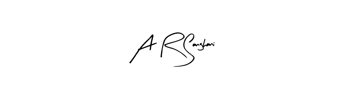 Best and Professional Signature Style for A R Sanghani. Arty Signature Best Signature Style Collection. A R Sanghani signature style 8 images and pictures png