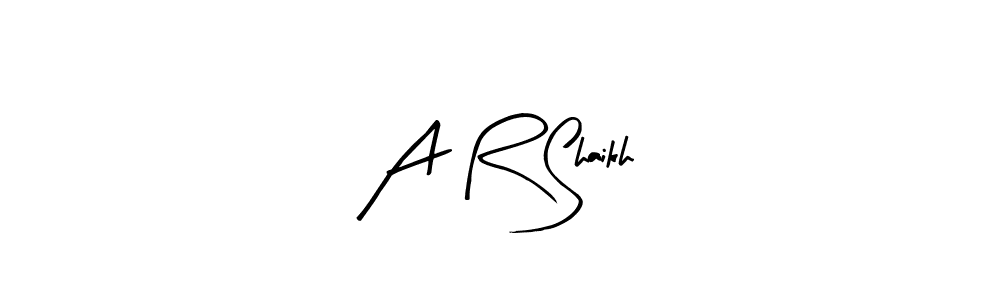 Also You can easily find your signature by using the search form. We will create A R Shaikh name handwritten signature images for you free of cost using Arty Signature sign style. A R Shaikh signature style 8 images and pictures png