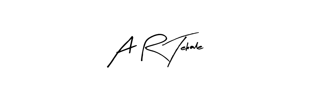 Make a beautiful signature design for name A R Tekale. With this signature (Arty Signature) style, you can create a handwritten signature for free. A R Tekale signature style 8 images and pictures png