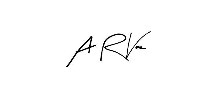 Similarly Arty Signature is the best handwritten signature design. Signature creator online .You can use it as an online autograph creator for name A R Vaz. A R Vaz signature style 8 images and pictures png