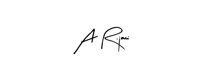 Here are the top 10 professional signature styles for the name A R.jami. These are the best autograph styles you can use for your name. A R.jami signature style 8 images and pictures png