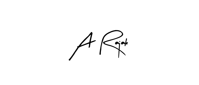 A Rajak stylish signature style. Best Handwritten Sign (Arty Signature) for my name. Handwritten Signature Collection Ideas for my name A Rajak. A Rajak signature style 8 images and pictures png