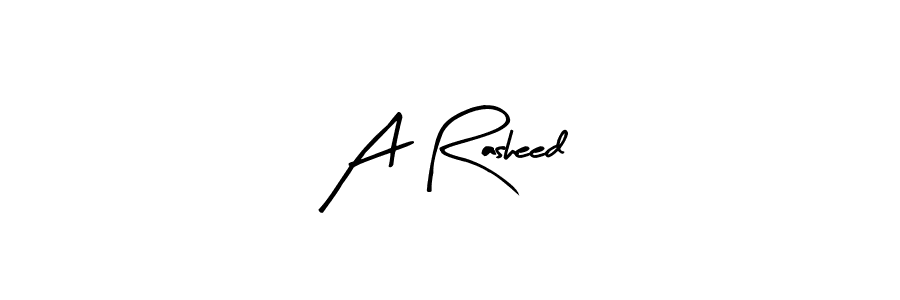 It looks lik you need a new signature style for name A Rasheed. Design unique handwritten (Arty Signature) signature with our free signature maker in just a few clicks. A Rasheed signature style 8 images and pictures png