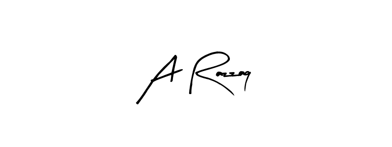 Create a beautiful signature design for name A Razzaq. With this signature (Arty Signature) fonts, you can make a handwritten signature for free. A Razzaq signature style 8 images and pictures png