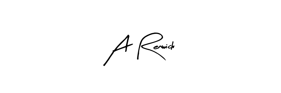 A Renwick stylish signature style. Best Handwritten Sign (Arty Signature) for my name. Handwritten Signature Collection Ideas for my name A Renwick. A Renwick signature style 8 images and pictures png