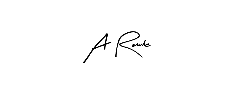 Use a signature maker to create a handwritten signature online. With this signature software, you can design (Arty Signature) your own signature for name A Romule. A Romule signature style 8 images and pictures png