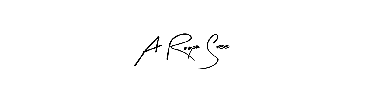A Roopa Sree stylish signature style. Best Handwritten Sign (Arty Signature) for my name. Handwritten Signature Collection Ideas for my name A Roopa Sree. A Roopa Sree signature style 8 images and pictures png