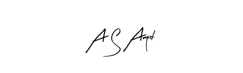 Similarly Arty Signature is the best handwritten signature design. Signature creator online .You can use it as an online autograph creator for name A S Aryist. A S Aryist signature style 8 images and pictures png