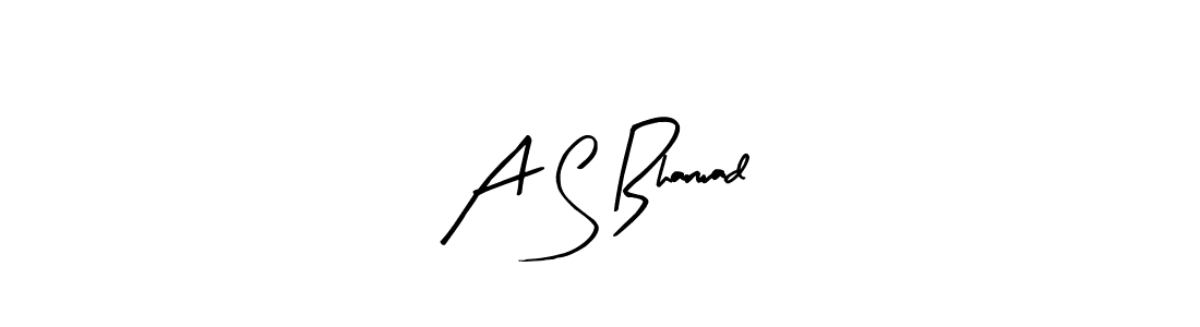 Use a signature maker to create a handwritten signature online. With this signature software, you can design (Arty Signature) your own signature for name A S Bharwad. A S Bharwad signature style 8 images and pictures png