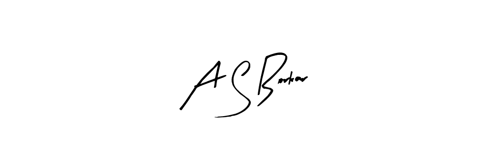 Create a beautiful signature design for name A S Borkar. With this signature (Arty Signature) fonts, you can make a handwritten signature for free. A S Borkar signature style 8 images and pictures png