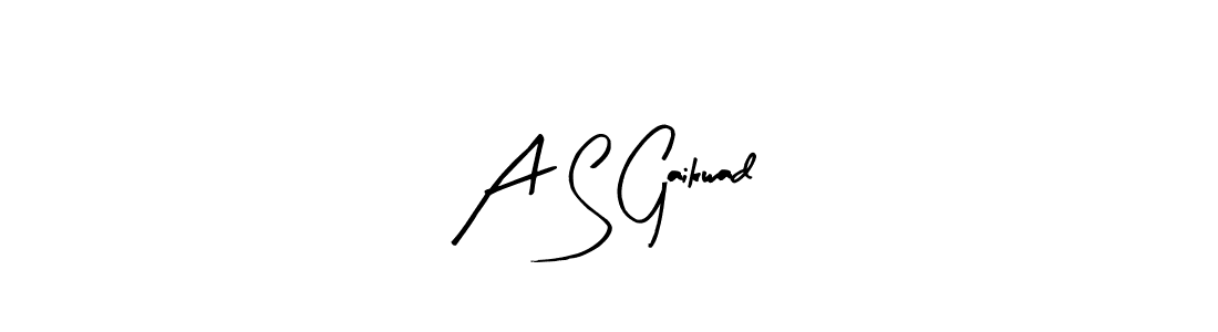 You can use this online signature creator to create a handwritten signature for the name A S Gaikwad. This is the best online autograph maker. A S Gaikwad signature style 8 images and pictures png