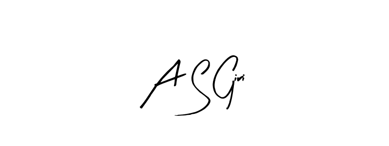 Also You can easily find your signature by using the search form. We will create A S Giri name handwritten signature images for you free of cost using Arty Signature sign style. A S Giri signature style 8 images and pictures png