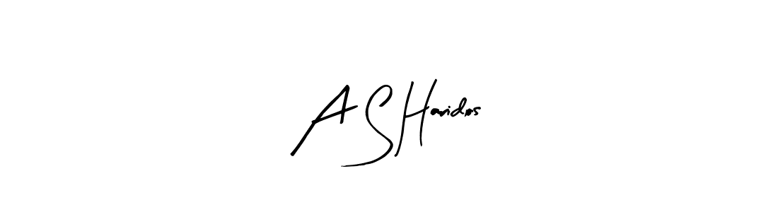Also You can easily find your signature by using the search form. We will create A S Haridos name handwritten signature images for you free of cost using Arty Signature sign style. A S Haridos signature style 8 images and pictures png