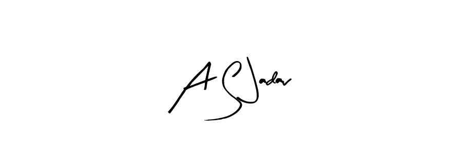 How to Draw A S Jadav signature style? Arty Signature is a latest design signature styles for name A S Jadav. A S Jadav signature style 8 images and pictures png