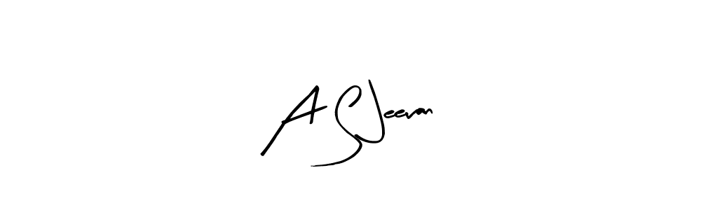 Similarly Arty Signature is the best handwritten signature design. Signature creator online .You can use it as an online autograph creator for name A S Jeevan. A S Jeevan signature style 8 images and pictures png