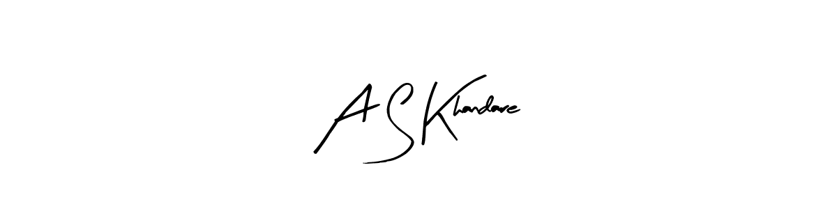 Similarly Arty Signature is the best handwritten signature design. Signature creator online .You can use it as an online autograph creator for name A S Khandare. A S Khandare signature style 8 images and pictures png