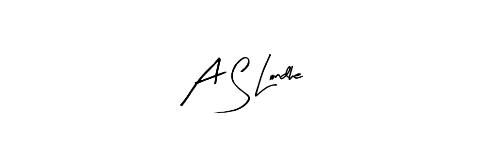 How to make A S Londhe name signature. Use Arty Signature style for creating short signs online. This is the latest handwritten sign. A S Londhe signature style 8 images and pictures png