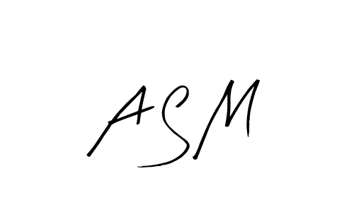 The best way (Arty Signature) to make a short signature is to pick only two or three words in your name. The name A S M include a total of six letters. For converting this name. A S M signature style 8 images and pictures png