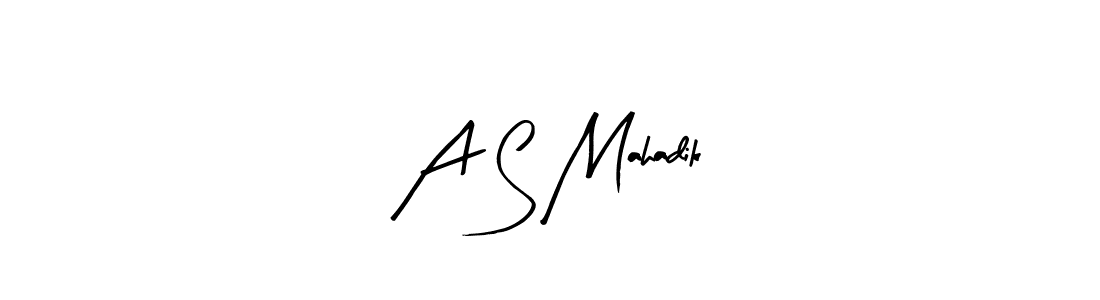 Create a beautiful signature design for name A S Mahadik. With this signature (Arty Signature) fonts, you can make a handwritten signature for free. A S Mahadik signature style 8 images and pictures png