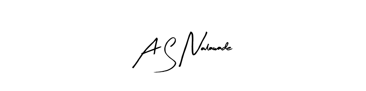 if you are searching for the best signature style for your name A S Nalawade. so please give up your signature search. here we have designed multiple signature styles  using Arty Signature. A S Nalawade signature style 8 images and pictures png