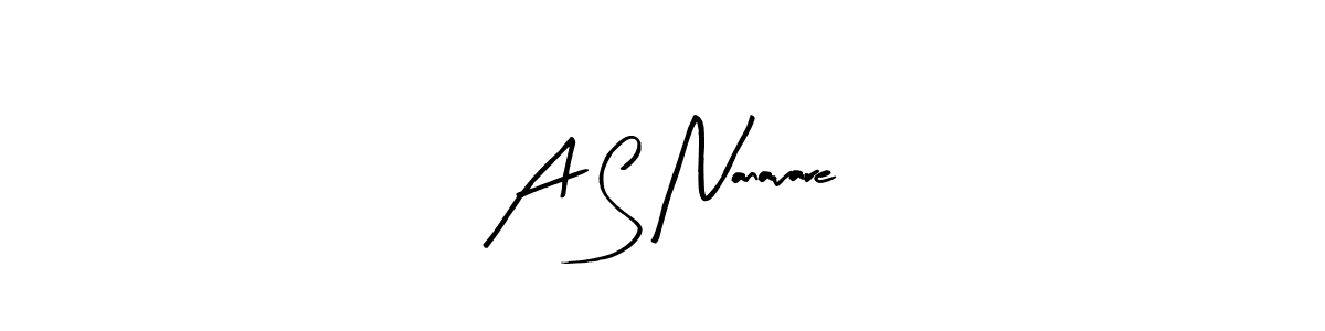 It looks lik you need a new signature style for name A S Nanavare. Design unique handwritten (Arty Signature) signature with our free signature maker in just a few clicks. A S Nanavare signature style 8 images and pictures png