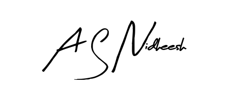 Quickly download A S Nidheesh name signature in high-resolution PNG using Arty Signature style. Ready to insert into PDFs and online applications. A S Nidheesh signature style 8 images and pictures png