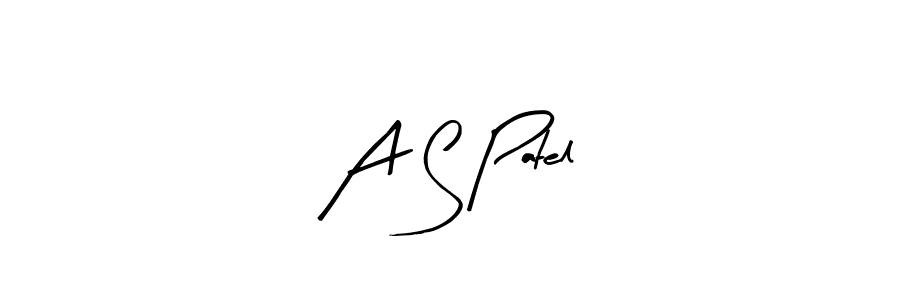 Also we have A S Patel name is the best signature style. Create professional handwritten signature collection using Arty Signature autograph style. A S Patel signature style 8 images and pictures png