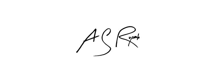 if you are searching for the best signature style for your name A S Rupak. so please give up your signature search. here we have designed multiple signature styles  using Arty Signature. A S Rupak signature style 8 images and pictures png