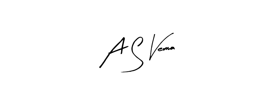 A S Verma stylish signature style. Best Handwritten Sign (Arty Signature) for my name. Handwritten Signature Collection Ideas for my name A S Verma. A S Verma signature style 8 images and pictures png