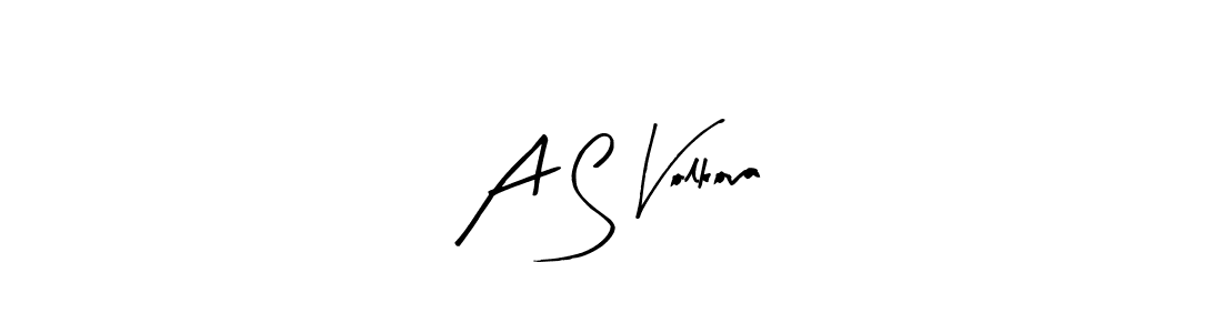How to make A S Volkova signature? Arty Signature is a professional autograph style. Create handwritten signature for A S Volkova name. A S Volkova signature style 8 images and pictures png