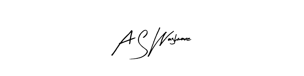 The best way (Arty Signature) to make a short signature is to pick only two or three words in your name. The name A S Waghmare include a total of six letters. For converting this name. A S Waghmare signature style 8 images and pictures png