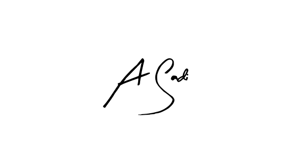 Make a beautiful signature design for name A Sadi. Use this online signature maker to create a handwritten signature for free. A Sadi signature style 8 images and pictures png
