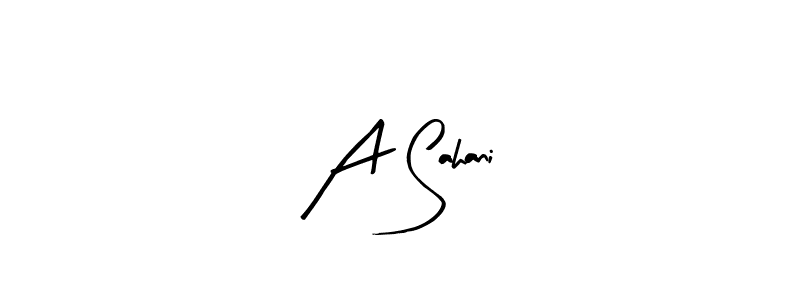 A Sahani stylish signature style. Best Handwritten Sign (Arty Signature) for my name. Handwritten Signature Collection Ideas for my name A Sahani. A Sahani signature style 8 images and pictures png