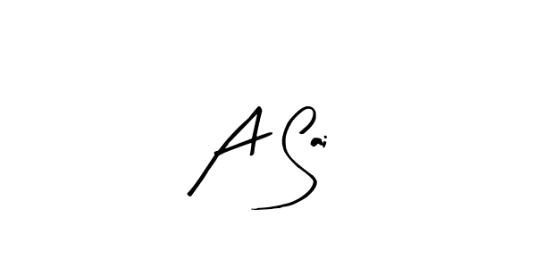 Make a beautiful signature design for name A Sai . With this signature (Arty Signature) style, you can create a handwritten signature for free. A Sai  signature style 8 images and pictures png