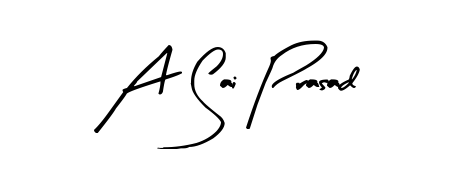 How to make A Sai Prasad name signature. Use Arty Signature style for creating short signs online. This is the latest handwritten sign. A Sai Prasad signature style 8 images and pictures png