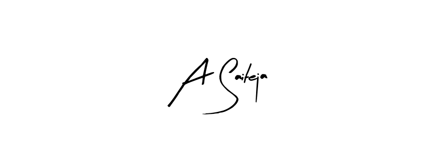 Use a signature maker to create a handwritten signature online. With this signature software, you can design (Arty Signature) your own signature for name A Saiteja. A Saiteja signature style 8 images and pictures png