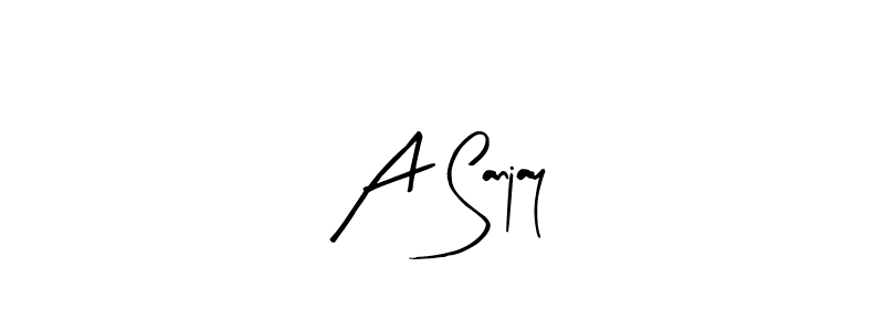 You should practise on your own different ways (Arty Signature) to write your name (A Sanjay) in signature. don't let someone else do it for you. A Sanjay signature style 8 images and pictures png