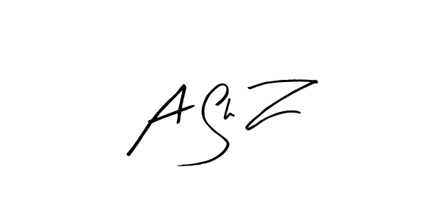 Also You can easily find your signature by using the search form. We will create A Sh Z name handwritten signature images for you free of cost using Arty Signature sign style. A Sh Z signature style 8 images and pictures png