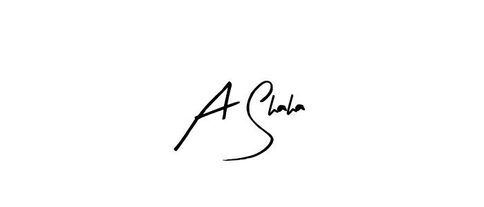 Similarly Arty Signature is the best handwritten signature design. Signature creator online .You can use it as an online autograph creator for name A Shaha. A Shaha signature style 8 images and pictures png