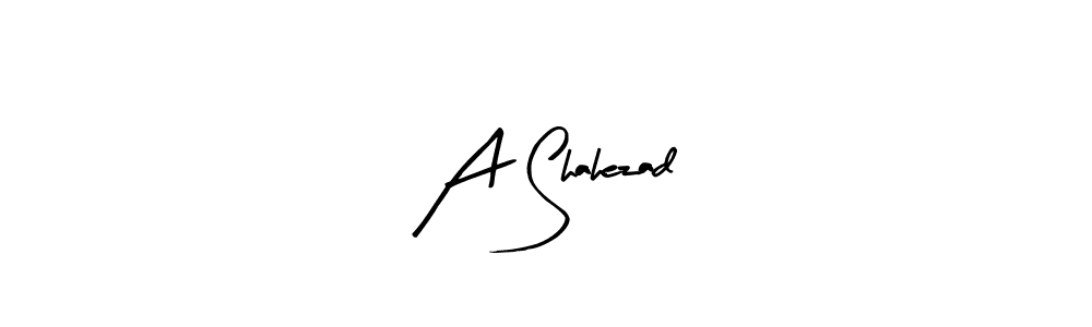Similarly Arty Signature is the best handwritten signature design. Signature creator online .You can use it as an online autograph creator for name A Shahezad. A Shahezad signature style 8 images and pictures png