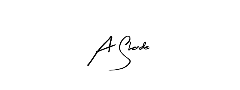 Arty Signature is a professional signature style that is perfect for those who want to add a touch of class to their signature. It is also a great choice for those who want to make their signature more unique. Get A Shende name to fancy signature for free. A Shende signature style 8 images and pictures png