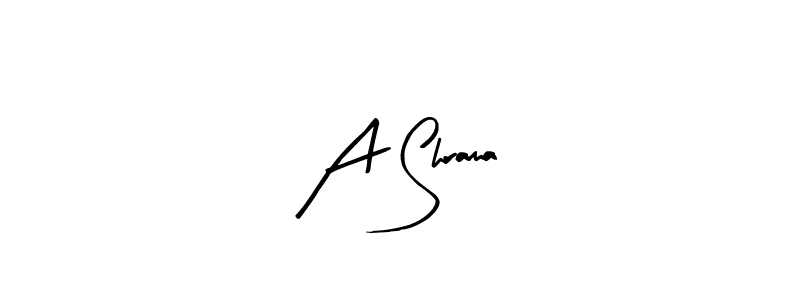 Create a beautiful signature design for name A Shrama. With this signature (Arty Signature) fonts, you can make a handwritten signature for free. A Shrama signature style 8 images and pictures png