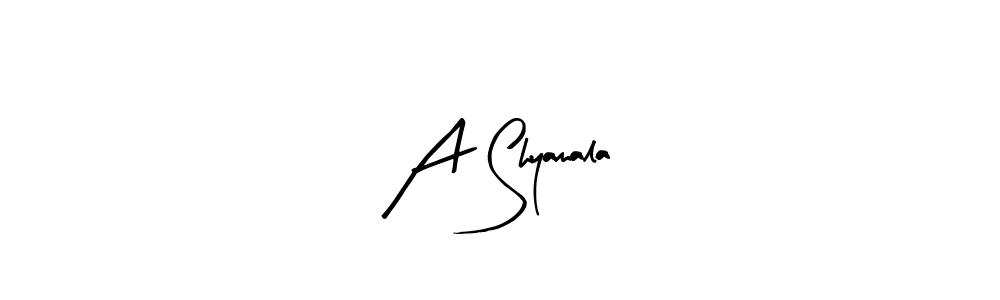 A Shyamala stylish signature style. Best Handwritten Sign (Arty Signature) for my name. Handwritten Signature Collection Ideas for my name A Shyamala. A Shyamala signature style 8 images and pictures png